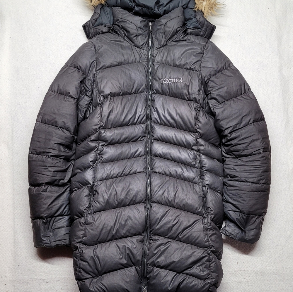 Marmot fleece lined coat  women's small